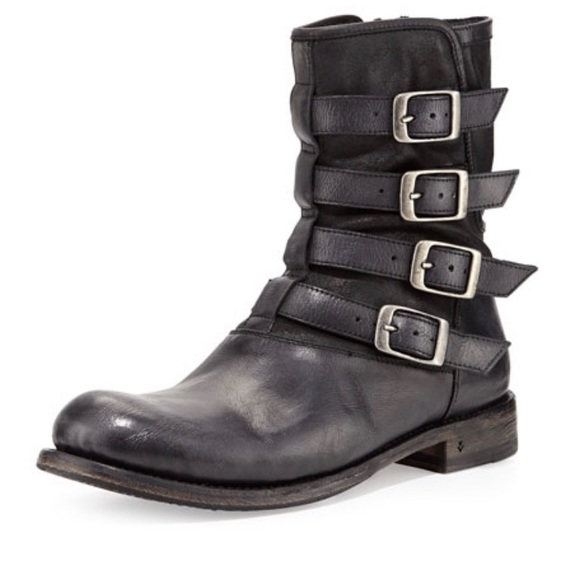 John Varvatos Engineer four buckle boots size 12. Brand new - Picture 4 of 10